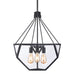 Zeev Lighting - CD10029-3-SBB - Three Light Chandelier - Moonbow - Satin Brushed Black