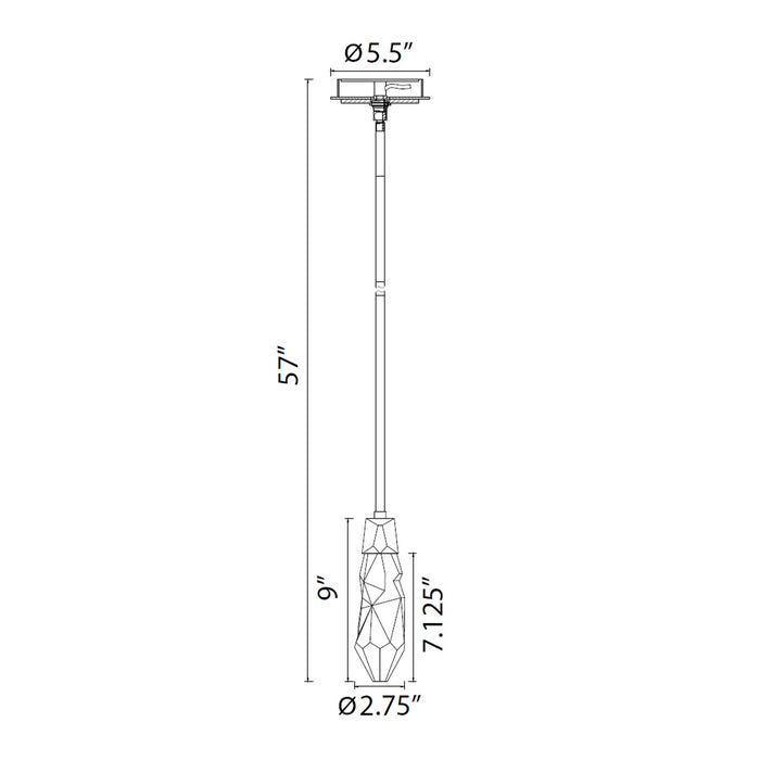 Zeev Lighting - MP11404-LED-SBB - LED Mini Pendant - Angelus - Satin Brushed Black