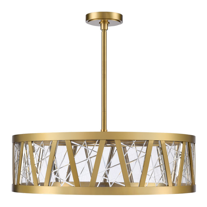 Zeev Lighting - P11519-LED-AGB - LED Pendant - Lucus - Aged Brass