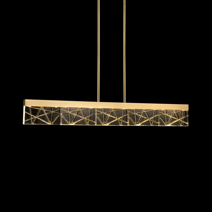 Zeev Lighting - PL11501-LED-43-AGB - LED Linear Pendant - Lucus - Aged Brass