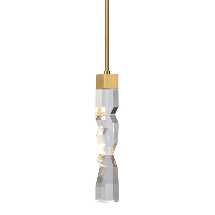 Zeev Lighting - MP11301-LED-2x2-AGB - LED Mini Pendant - Mamadim - Aged Brass