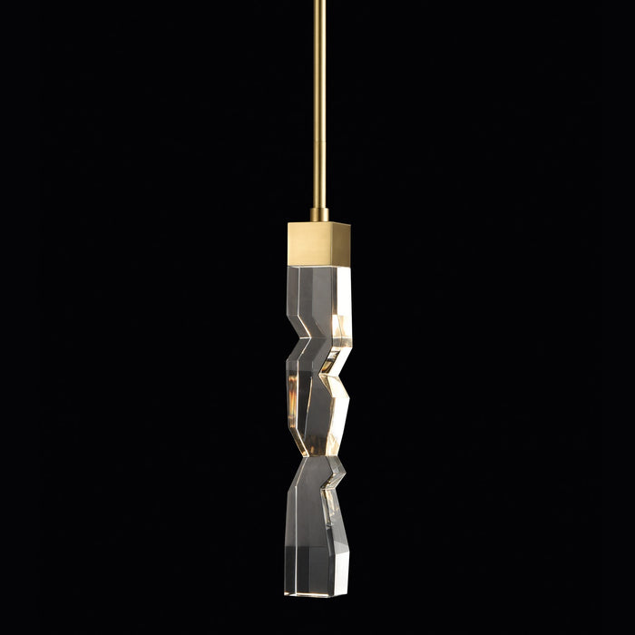 Zeev Lighting - MP11301-LED-2x2-AGB - LED Mini Pendant - Mamadim - Aged Brass