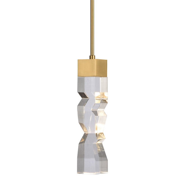 Zeev Lighting - MP11305-LED-3x3-AGB - LED Mini Pendant - Mamadim - Aged Brass