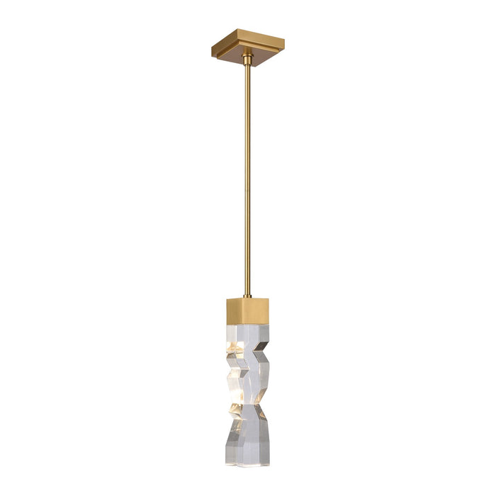 Zeev Lighting - MP11305-LED-3x3-AGB - LED Mini Pendant - Mamadim - Aged Brass