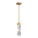 Zeev Lighting - MP11305-LED-3x3-AGB - LED Mini Pendant - Mamadim - Aged Brass