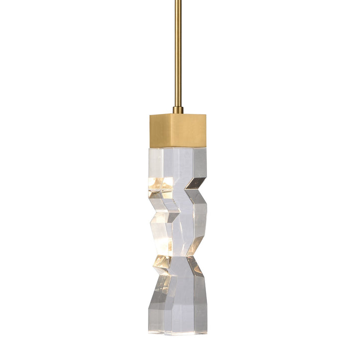 Zeev Lighting - MP11305-LED-3x3-AGB - LED Mini Pendant - Mamadim - Aged Brass