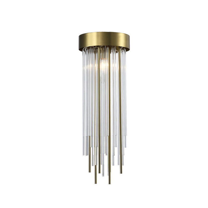 Zeev Lighting - MP40047-1-AGB - One Light Mini Pendant - Waterfall - Aged Brass