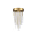 Zeev Lighting - P30008-4-AGB - Four Light Pendant - Waterfall - Aged Brass