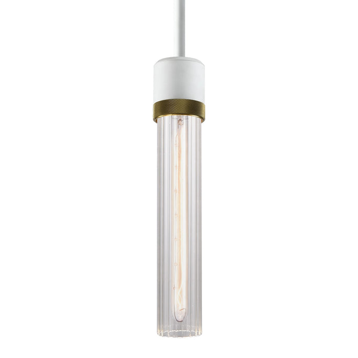 Zeev Lighting - P11706-E26-MW-K-AGB-G3 - One Light Pendant - Zigrina - Matte White