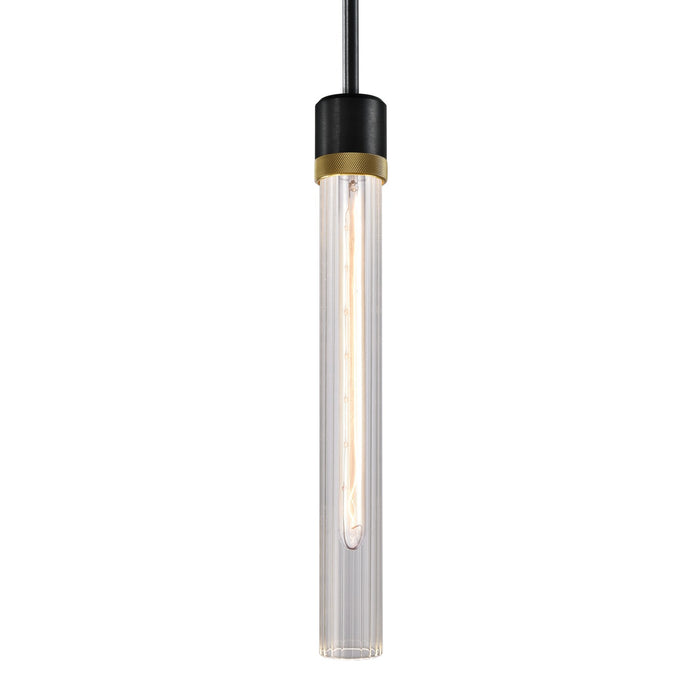 Zeev Lighting - P11708-E26-SBB-K-AGB-G4 - One Light Pendant - Zigrina - Satin Brushed Black