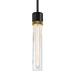 Zeev Lighting - P11708-E26-SBB-K-AGB-G5 - One Light Pendant - Zigrina - Satin Brushed Black