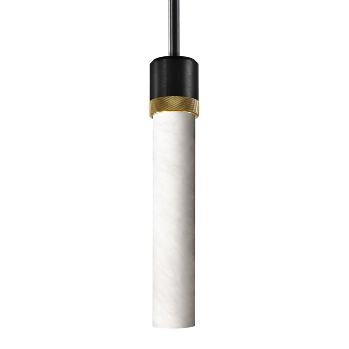 Zeev Lighting - P11708-E26-SBB-K-AGB-G9 - One Light Pendant - Zigrina - Satin Brushed Black