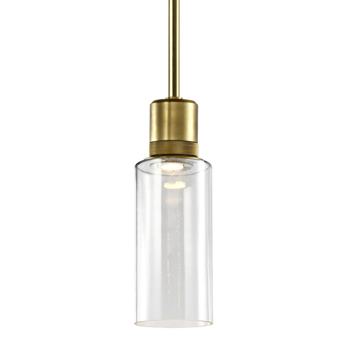 Zeev Lighting - P11701-LED-AGB-G14 - LED Pendant - Zigrina - Aged Brass