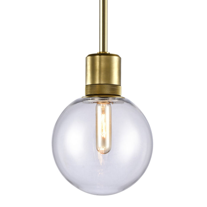Zeev Lighting - P11705-E26-AGB-G11 - One Light Pendant - Zigrina - Aged Brass
