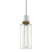 Zeev Lighting - P11706-E26-MW-K-AGB-G14 - One Light Pendant - Zigrina - Matte White