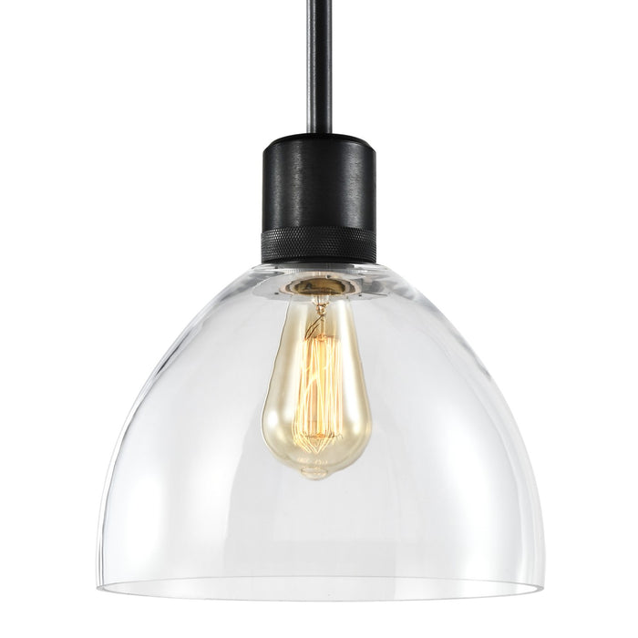 Zeev Lighting - P11708-E26-SBB-G12 - One Light Pendant - Zigrina - Satin Brushed Black