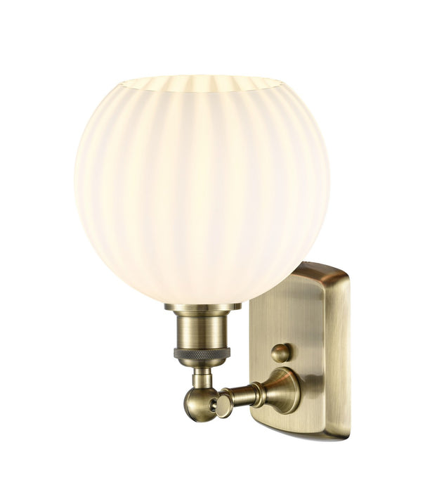 Innovations - 516-1W-AB-G1217-8WV - LED Wall Sconce - Ballston - Antique Brass