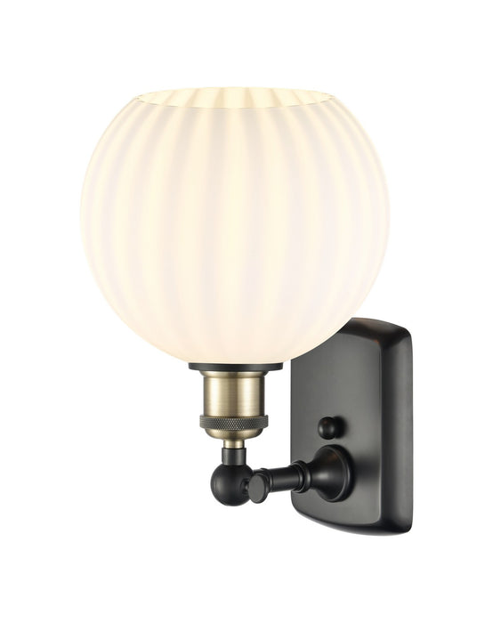 Innovations - 516-1W-BAB-G1217-8WV - LED Wall Sconce - Ballston - Black Antique Brass