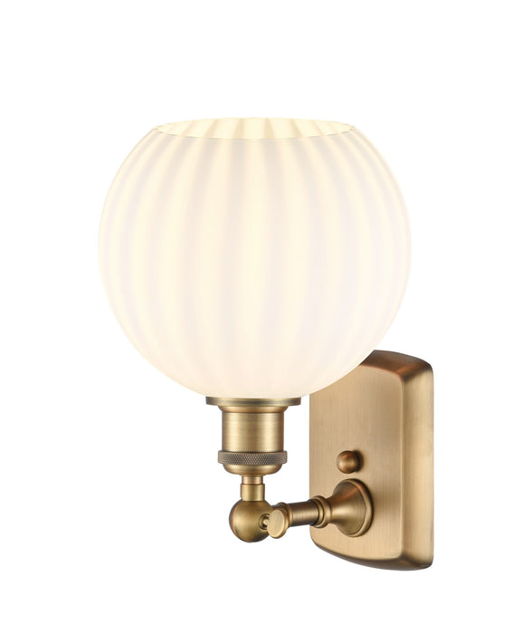 Innovations - 516-1W-BB-G1217-8WV - LED Wall Sconce - Ballston - Brushed Brass