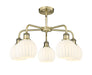 Innovations - 516-5CR-AB-G1217-6WV - LED Chandelier - Downtown Urban - Antique Brass