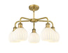 Innovations - 516-5CR-BB-G1217-6WV - LED Chandelier - Downtown Urban - Brushed Brass