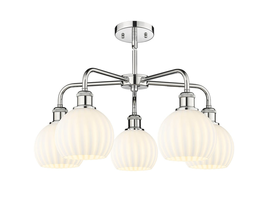 Innovations - 516-5CR-PC-G1217-6WV - LED Chandelier - Downtown Urban - Polished Chrome