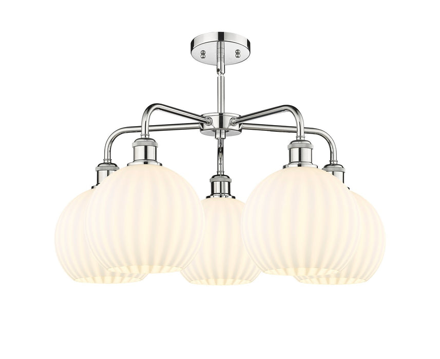 Innovations - 516-5CR-PC-G1217-8WV - LED Chandelier - Downtown Urban - Polished Chrome