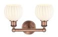 Innovations - 616-2W-AC-G1217-6WV - LED Bath Vanity - Edison - Antique Copper