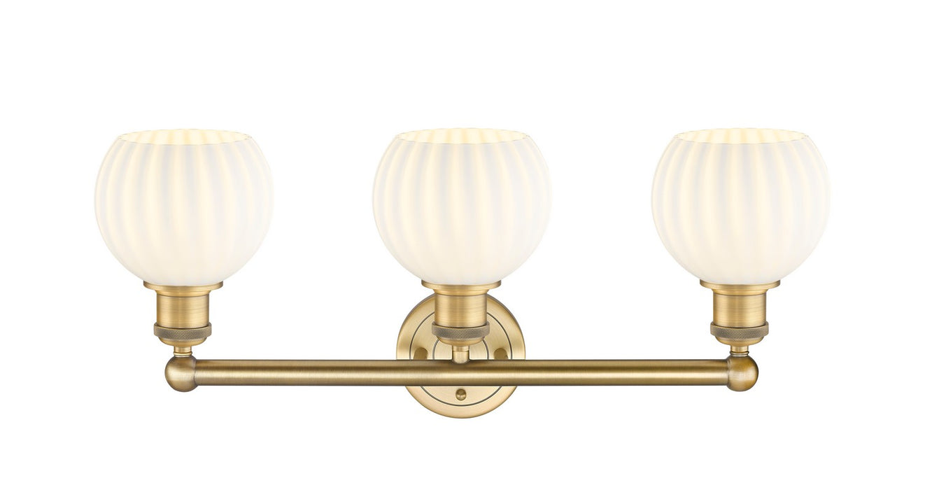 Innovations - 616-3W-BB-G1217-6WV - LED Bath Vanity - Edison - Brushed Brass