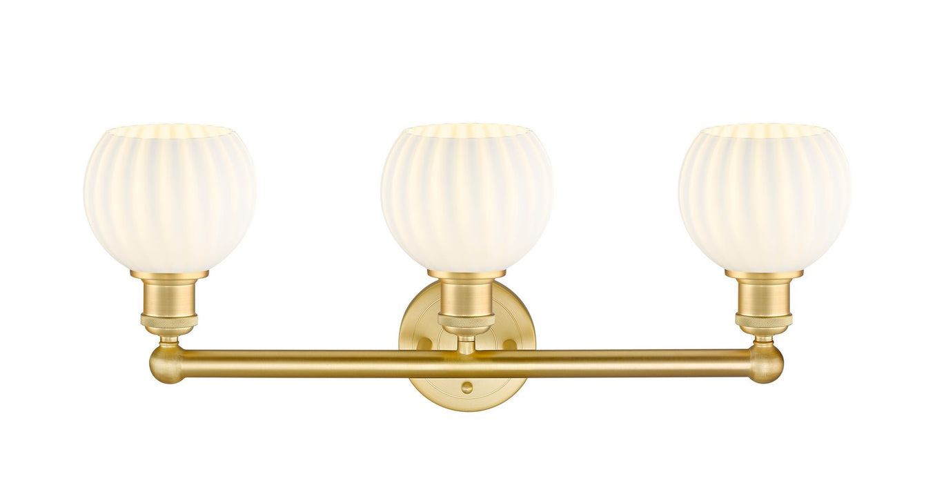 Innovations - 616-3W-SG-G1217-6WV - LED Bath Vanity - Edison - Satin Gold