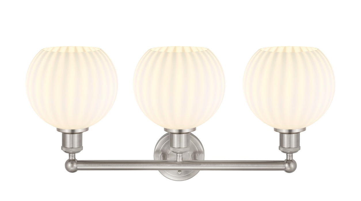 Innovations - 616-3W-SN-G1217-8WV - LED Bath Vanity - Downtown Urban - Satin Nickel