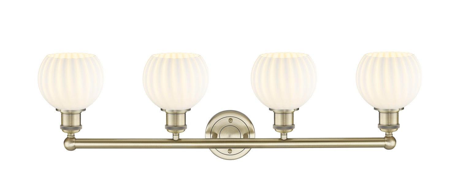 Innovations - 616-4W-AB-G1217-6WV - LED Bath Vanity - Edison - Antique Brass