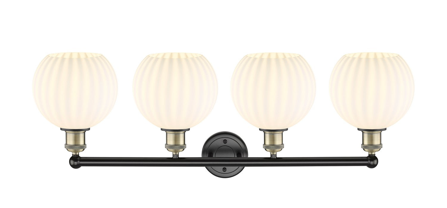 Innovations - 616-4W-BAB-G1217-8WV - LED Bath Vanity - Downtown Urban - Black Antique Brass