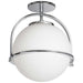 Dainolite Ltd - PAO-121SF-PC - One Light Semi Flush Mount - Paola - Polished Chrome