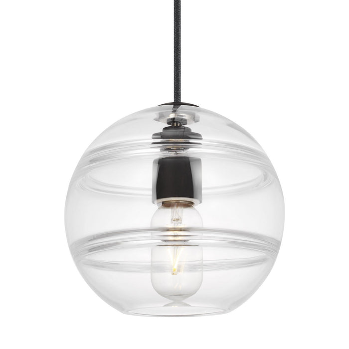 Visual Comfort Modern - 700TDSDNGPCB - One Light Pendant - Sedona - Nightshade Black