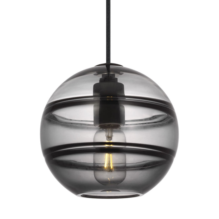 Visual Comfort Modern - 700TDSDNGPKB - One Light Pendant - Sedona - Nightshade Black