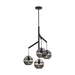 Visual Comfort Modern - 700SDNMPR1KB - Four Light Chandelier - Sedona - Nightshade Black