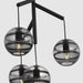 Visual Comfort Modern - 700SDNMPR1KB - Four Light Chandelier - Sedona - Nightshade Black