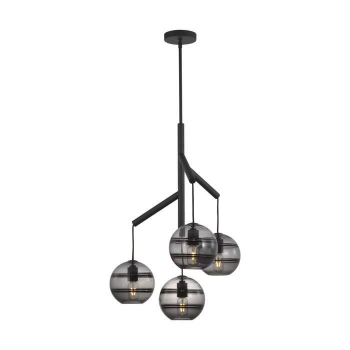 Visual Comfort Modern - 700SDNMPR1KB-LED927 - LED Chandelier - Sedona - Nightshade Black