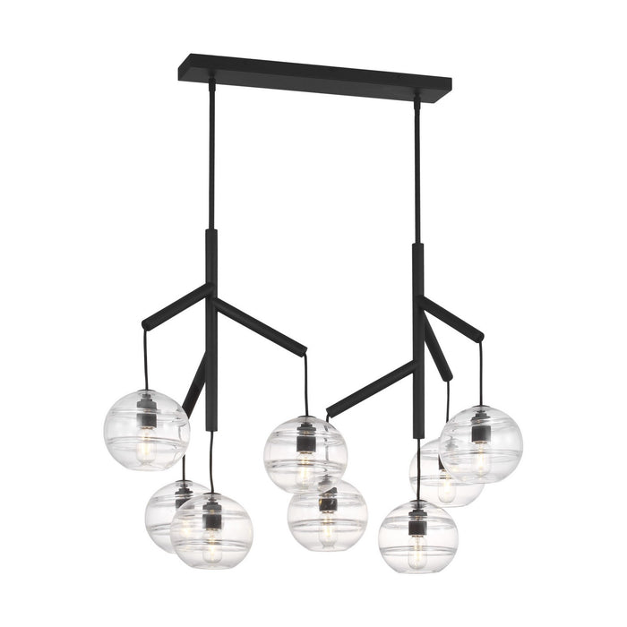 Visual Comfort Modern - 700SDNMPL2CB - Eight Light Chandelier - Sedona - Nightshade Black