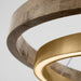 Visual Comfort Modern - 700GRC36NBW-LED930 - LED Chandelier - Grace - Natural Brass/ Weathered Oak