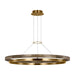 Visual Comfort Modern - 700GRC48NBW-LED930 - LED Chandelier - Grace - Natural Brass/ Weathered Oak