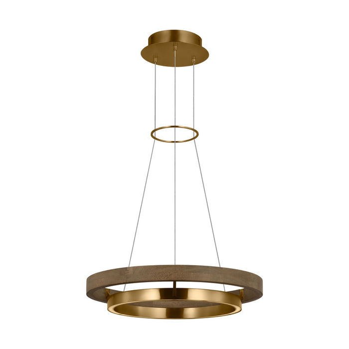 Visual Comfort Modern - 700GRC24NBW-LED930 - LED Chandelier - Grace - Natural Brass/ Weathered Oak