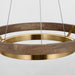 Visual Comfort Modern - 700GRC24NBW-LED930 - LED Chandelier - Grace - Natural Brass/ Weathered Oak