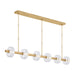 Visual Comfort Modern - KWLS30327CNB - LED Linear Chandelier - Laurel - Natural Brass