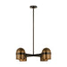 Visual Comfort Modern - AKCH33527BDZ/BWB - LED Chandelier - Octavia - Blackened Bronze/Bright Worn Brass