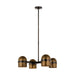 Visual Comfort Modern - AKCH33527BDZ/BWB - LED Chandelier - Octavia - Blackened Bronze/Bright Worn Brass