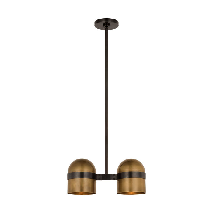 Visual Comfort Modern - AKPD33827BDZ/BWB - LED Pendant - Octavia - Blackened Bronze/Bright Worn Brass