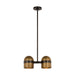 Visual Comfort Modern - AKPD33827BDZ/BWB - LED Pendant - Octavia - Blackened Bronze/Bright Worn Brass