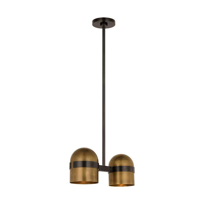 Visual Comfort Modern - AKPD33827BDZ/BWB - LED Pendant - Octavia - Blackened Bronze/Bright Worn Brass